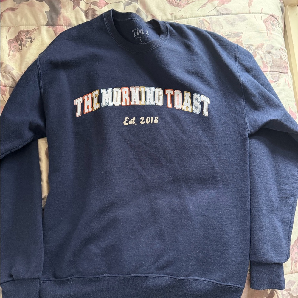 The Morning Toast Navy Sweater